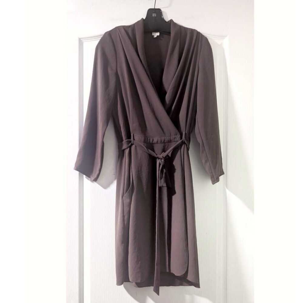 Aritzia Wilfred | Franca Wrap Dress In Brown